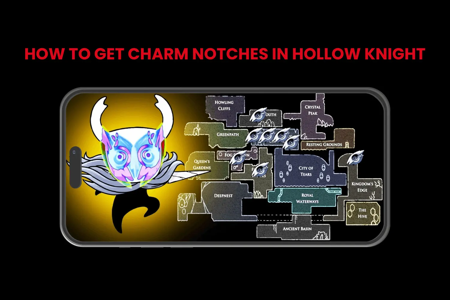 how to get charm notches in hollow knight